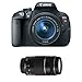 Canon EOS Rebel T5i 18.0 MP CMOS Digital Camera with 3-inch Touchscreen and Full HD Movie Mode (with EF 18-55mm IS STM + EF-S 75-300mm IS II)