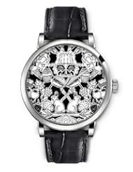SPRAWL Aanalog Fashion Series Silver Ladies Watches of Genuine Black Leather Strap,Unique Wrist Watch for Women Girls Designed with Sweets on white