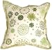 Pillow Decor - Silk Floral Delight Cream 12"x12" Decorative Throw Pillow
