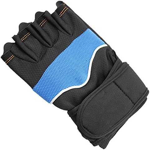 MolGym Weight Lifting Gym Professional Crossfit (WOD), Fitness & Workout Fingerless Gloves with Wrist Wrap 3 Colors
