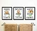 Silly Goose Gifts Lovely Watercolor Sloth Bathroom Wall Art Decor (Set of Three)