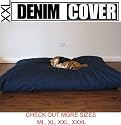 XXL 58"X40" Extra Large Durable Tough Denim Jean Pet Dog Bed Cover