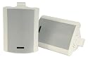 Stereo Kompakt LAUTSPRECHER PAAR + Wandhalter WEISS