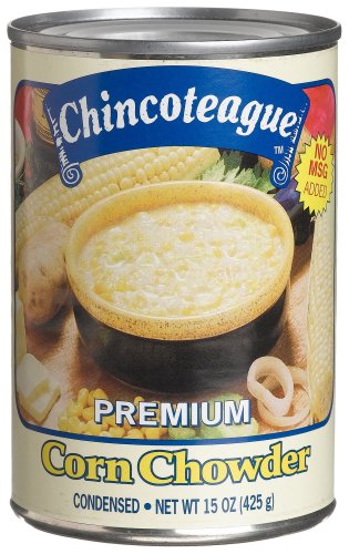 Chincoteague Seafood Corn Chowder, 15-Ounce Cans (Pack of 12) by Chincoteague Seafood