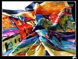 Prettystern - 90cm X 90cm Silk Scarf with Art Print - Wassily Kandinsky - Case a Monaco / Houses in Munich