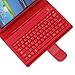 NEWSTYLE Detachable Wireless Bluetooth Keyboard & Protective Case For Samsung Galaxy Tab 3 7 inch Tablet P3200 P3210 T210 T211 (Red)