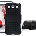 JKase DIABLO Series Tough Rugged Dual Layer Protection Case Cover with Build in Stand for LG Optimus G Pro E980 - Retail Packaging (Black)