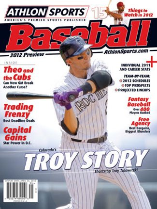 2012 Athlon Sports MLB Baseball Preview Magazine- Colorado Rockies Cover
