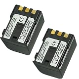 CANON BP-2L12 / BP-2L13 / BP-2L14 Equivalent High Capacity Li Ion Battery 2-Pack for Elura 50 / MV5 & Many More Camcorders