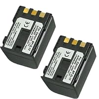 CANON BP-2L14 Equivalent High Capacity Li Ion Battery 2-Pack for Elura 50 / MV5 & Many More Camcorders