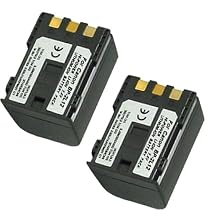 CANON BP-2L14 Equivalent High Capacity Li Ion Battery 2-Pack for Elura 50 / MV5 & Many More Camcorders