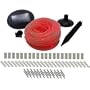 102 LED Solar Tube Lights Red