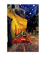 Especial Arte Lienzo Terrazza del caffè in Place du Forum Arles di notte Multicolor