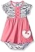 BON BEBE Baby Girls' Flutter Sleeve Sundress with Built-In Diaper Cover