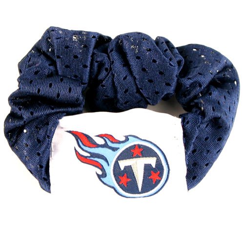 Tennessee Titans Blue Hair Scrunchie - Hair Twist - Pony Tail Holder