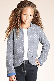 Cotton Rich Spotted Sweat Blazer