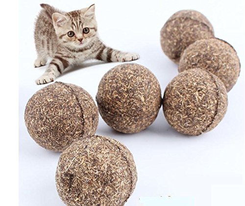 10 Pcs Cat Toy Natural Catnip Ball, Menthol Flavor, Cat Treats, 100% Edible Cats-go-crazy Treats