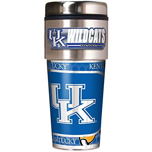 NCAA Kentucky Wildcats Metallic Travel Tumbler,  16-Ounce