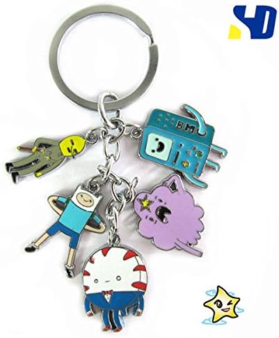 Top Combine® 5pcs Charm Keychain Cosplay Props Charaters Metal Strap Pendant (TC5KC-011)