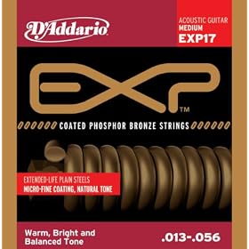 D'Addario Acoustic Guitar Strings Set, Exp Phosphor Bronze Medium