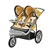 InStep Grand Safari Swivel Wheel Double Jogger, Yellow/Gray