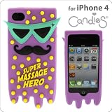 [SoftBank iPhone 4����]Candies���ꥳ�󥱡���MASSAGE HERO(PURPLE�ѡ��ץ�)