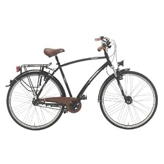 Ruhrwerk Herren Fahrrad (622 mm) Trekking Alu Gaze 7-Gang SRAM R�cktrittbremsnabe, gefedert mit Nabendynamo, tiefschwarz matt, 50 cm, 28 Zoll
