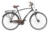 Ruhrwerk Herren Fahrrad (622 mm) Trekking Alu Gaze 7-Gang SRAM R�cktrittbremsnabe, gefedert mit Nabendynamo, tiefschwarz matt, 50 cm, 28 Zoll