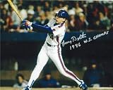 Lenny Dykstra Autographed/Hand Signed New York Mets 8x10 Photo Inscribed ''1986 WS Champs''
