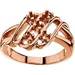 14K Rose Gold Mother's Ring - 5 Gemstone -- YOU CHOOSE THE COLORS!
