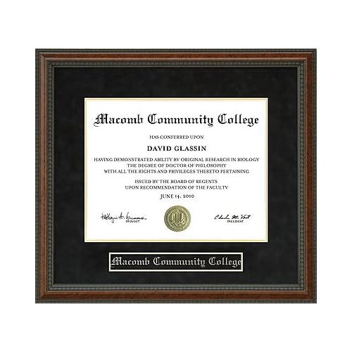 Amazon Macomb Community College Diploma Frame Amazon Macomb Community College Diploma Frame