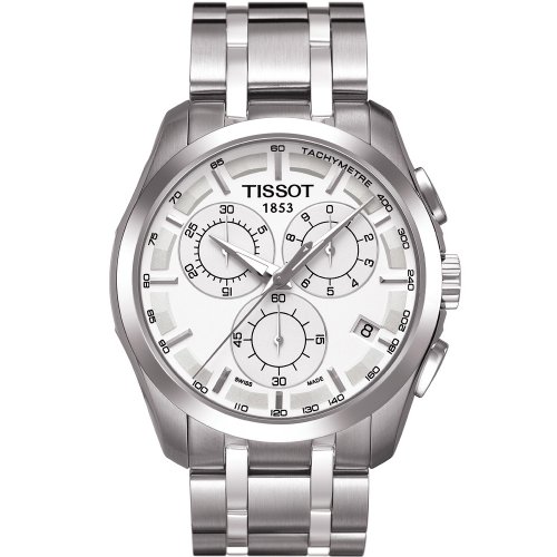 Tissot Men's TIST0356171103100 Couturier Silver Dial Watch