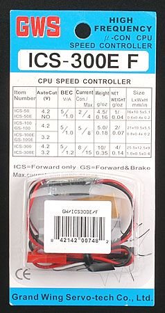 ICS300E/F Speed Control 8A 3.6-9.6V Futaba