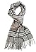 Classic Luxurious Soft Cashmere Feel Unisex Winter Scarf in Checks and Plaid (Grey Plaid)