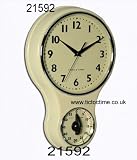 Acctim Pale Yellow Kitchen Timer Wall Clock