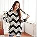 Lookatool® Women's Loose Stripe Long Sleeve Shirt Tops lady O-Neck Blouse