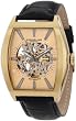 Stuhrling Original Men's 182C3.333531 Classic Millenia Master Automatic Skeleton Goldtone Watch Set