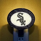 CHICAGO WHITE SOX Team Logo ART-GLASS NIGHTLIGHT (4 1/2 x 4 3/4) by Memory Company