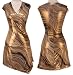 LA BELLE Stretch Metallic Wrap Style Dress