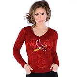St. Louis Cardinals Women's Burnout Thermal Top - By Alyssa Milano