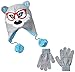 Skr Club Big Boys' Nerdy Wolf Knit Hat and Glove Set