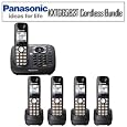 Panasonic KX-TG6583T 3-handset Link-To-Cell Bluetooth Phone With Two Expansion Handsets Bundle