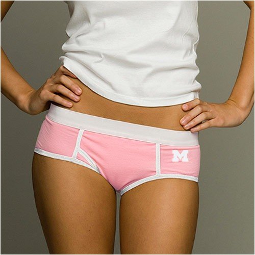 Michigan Wolverines White & Pink Boy Brief