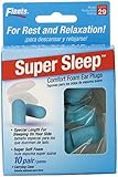 NEW! Super Sleep Comfort Foam Ear Plugs - 10 Pair + Carrying Case-Special Length for Sleeping on Your Side