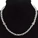 EXP Handmade Faceted Sparkling Glass & Silver Necklace