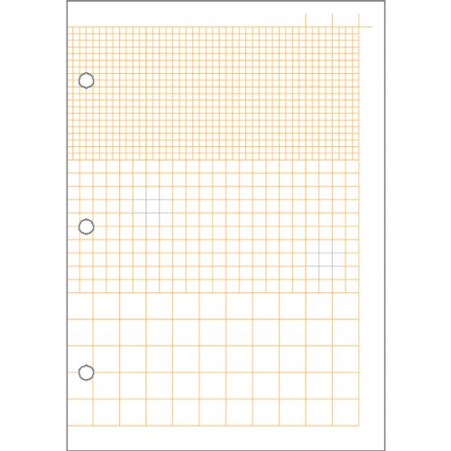 Zoomerang Orange Loose Leaf Graph Paper - 80 sheets - 6 x 8.5 Inches (41549) Image Zoomerang Orange Loose Leaf Graph Paper - 80 sheets - 6 x 8.5 Inches (41549)