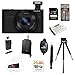 Sony DSC-RX100 RX100 RX100B DSCRX100 20.2 MP Exmor CMOS Sensor Digital Camera with 3.6x Zoom + Sony 32GB Class 10 Memory Card + Sony Soft Carry Case + Lens Pen Cleaning Tool + Extra Wasabi Power Battery and External Charger + 25 Free Prints + Deluxe Screen Protector + Professional Wrist Grip Strap for Digital and Film, Focus Card reader, Focus mini Tripod and MORE!