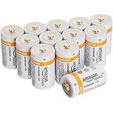 AmazonBasics D Cell Everyday Alkaline Batteries (12-Pack)