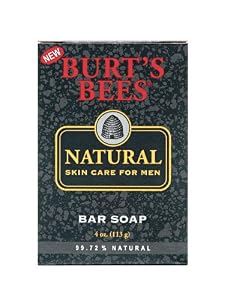 Burt's Bees Men's Bar Soap, 4-Ounce Packaging Type (Pack of 3)