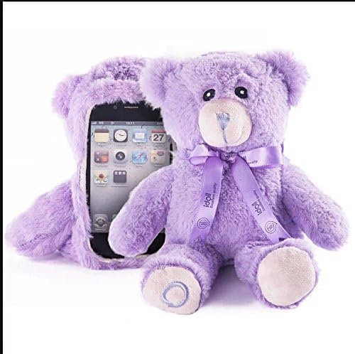 Aurora® Stylish Cute 3D Bear Doll Toy Plush Case Cover For Apple iPhone 6 4.7 inch iPhone 4 iPhone 4s Samsung Galaxy S3 SIII i9300 Samsung Galaxy S4 SIV i9500 Purple (iPhone 4 Case)